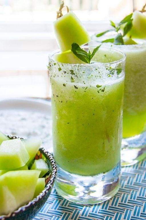 Honeydew Melon Vodka Slush