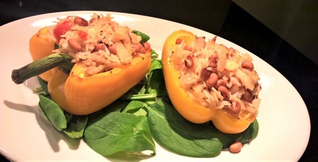 Hoppin John Stuffed Peppers