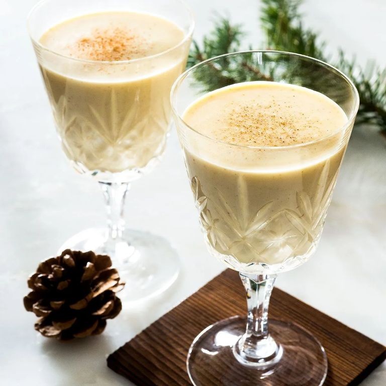Hot Apple Pie Spiced Eggnog
