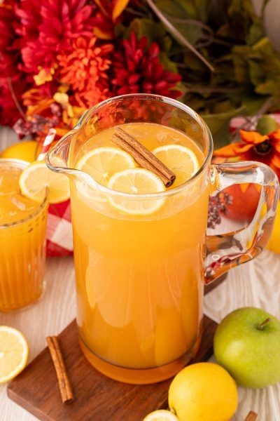 Hot Apple Pie Spiced Lemonade