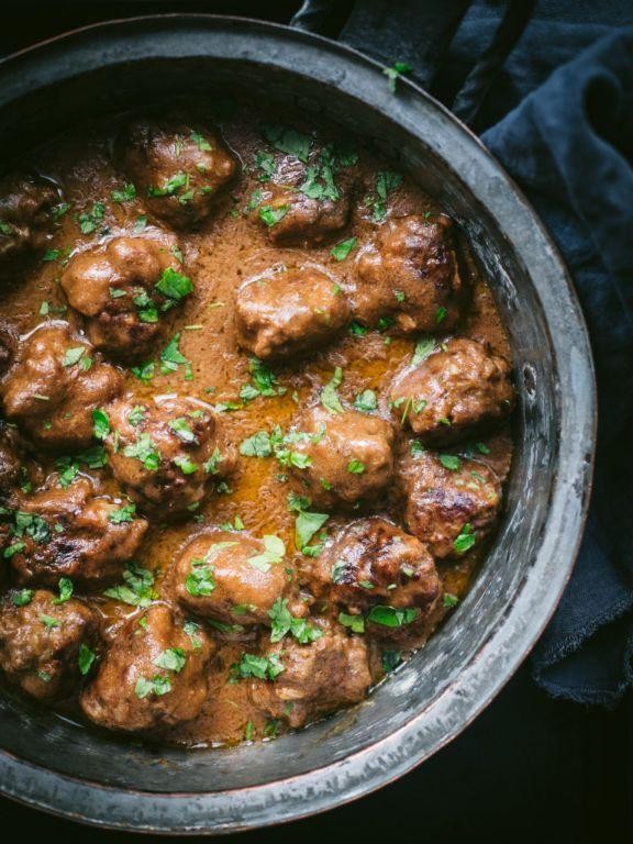 Hot Brown Meatballs