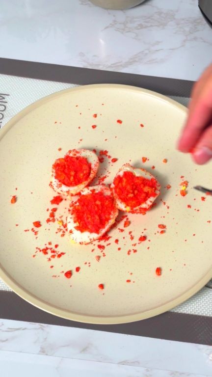 Hot Cheeto Deviled Eggs