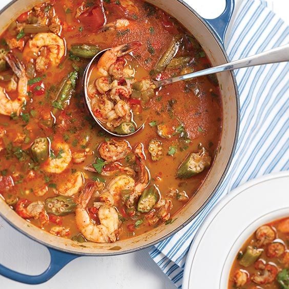 Hot Crawfish Gumbo with Andouille Sausage