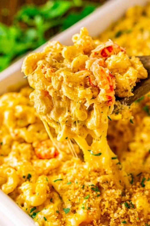 Hot Crawfish Mac and Cheese