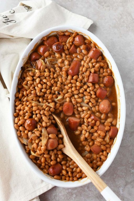 Hot Dog and Bean Casserole