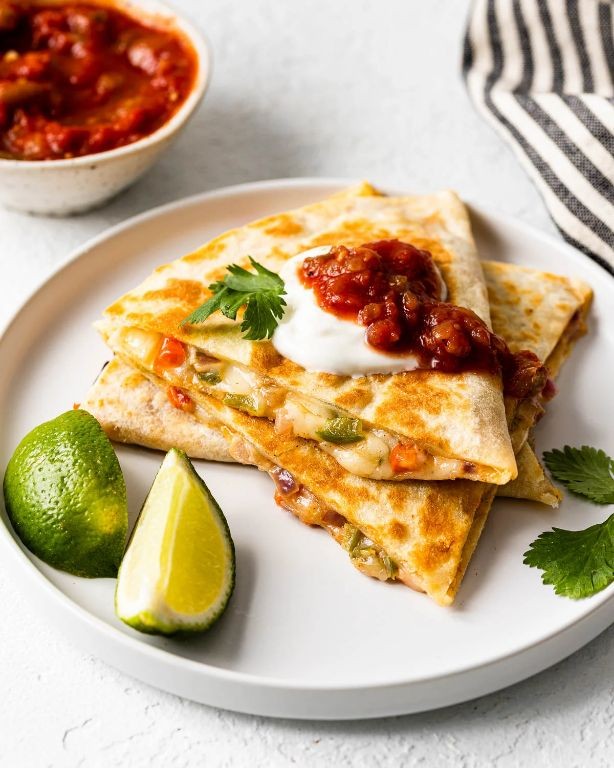 Hot Link and Cheese Quesadillas