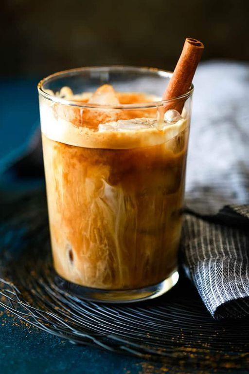 Iced Cinnamon Almond Milk Macchiato
