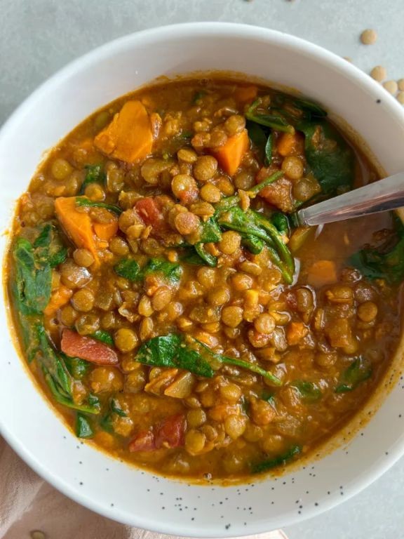 Indian-Spiced Lentil Soup with Cumin and Turmeric