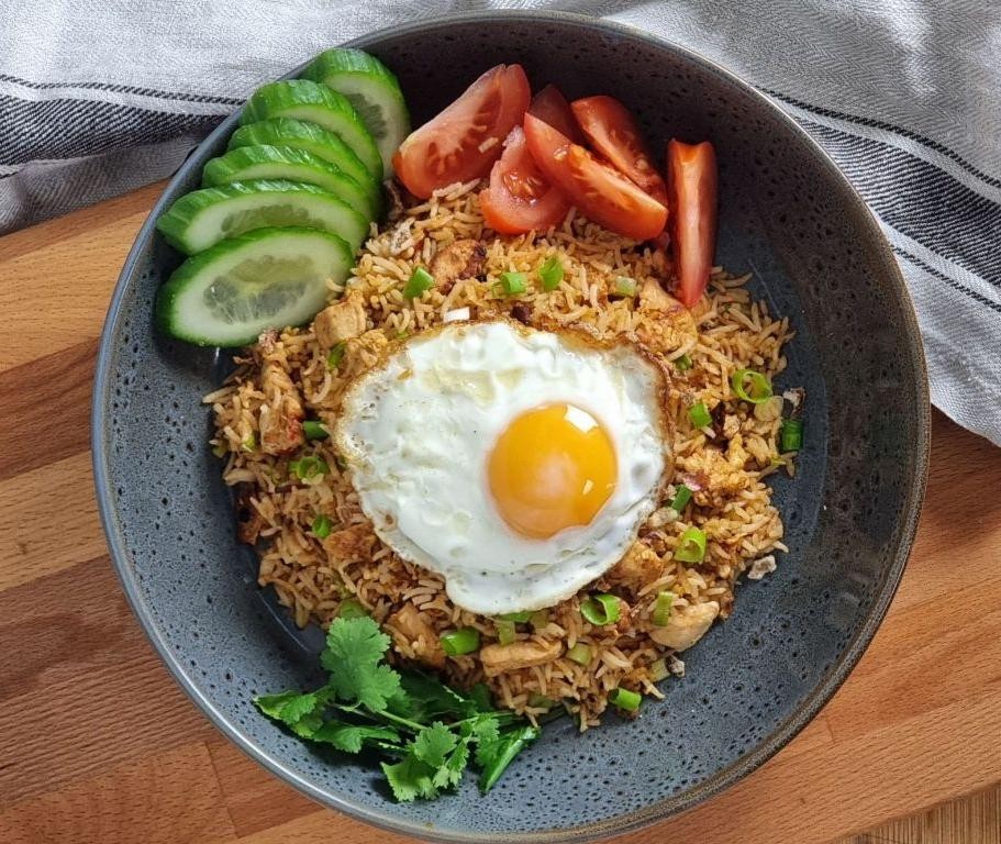 Indonesian Nasi Goreng with Fried Egg