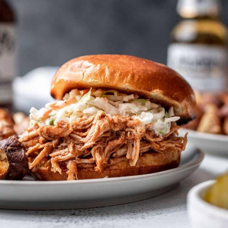 Instant Pot BBQ Pulled Chicken Sandwiches