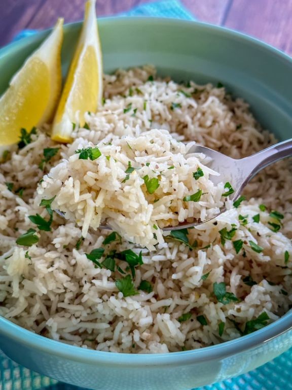 Instant Pot Greek Lemon Rice with Feta