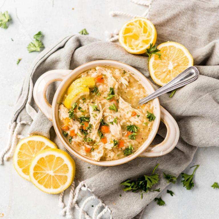Instant Pot Greek-Style Lemon Chicken Soup