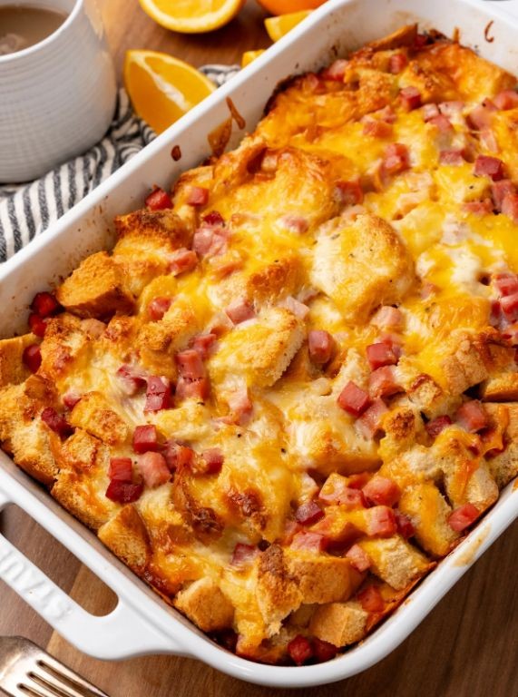 Instant Pot Ham and Cheese Breakfast Strata