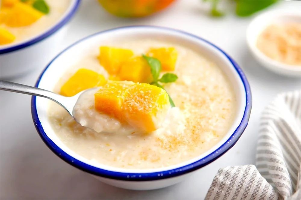 Instant Pot Mango Coconut Rice Pudding