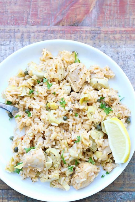 Instant Pot Mediterranean Chicken and Rice Pilaf