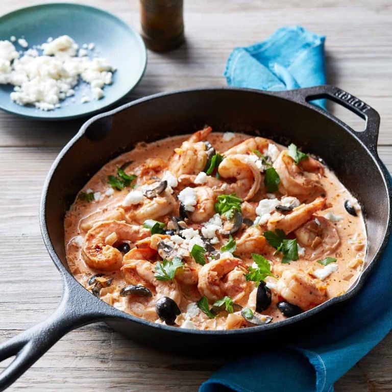 Instant Pot Mediterranean Shrimp with Tomatoes and Feta