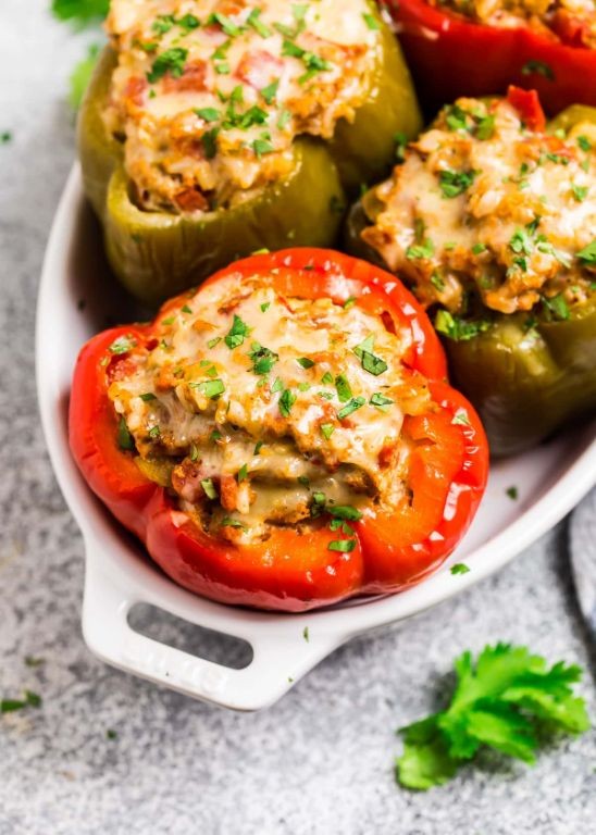 Instant Pot Mediterranean Stuffed Peppers