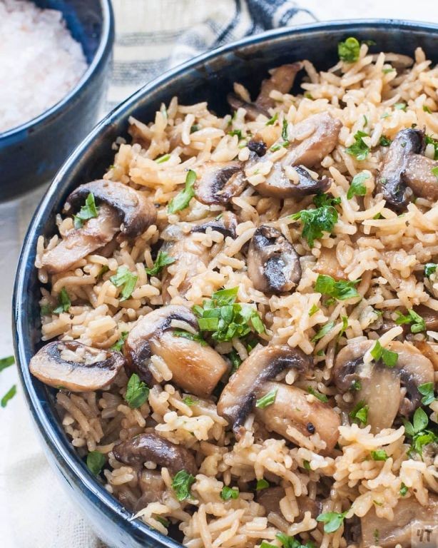 Instant Pot Mushroom Rice