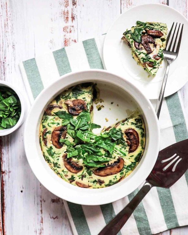 Instant Pot Spinach and Mushroom Frittata
