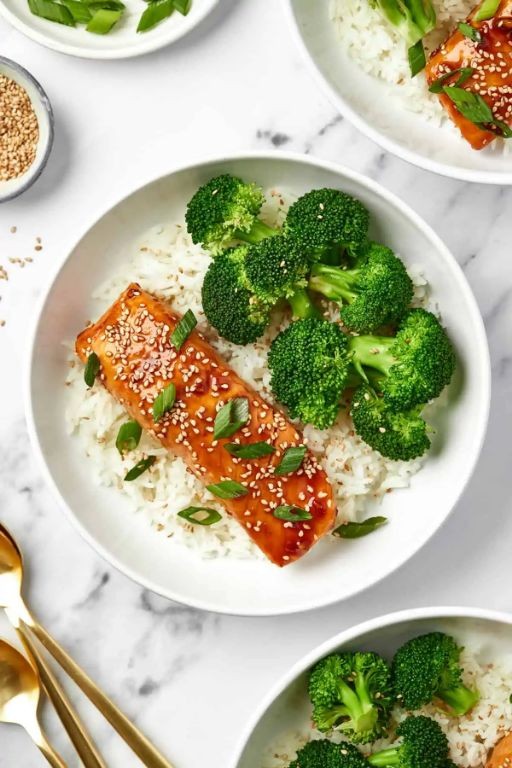 Instant Pot Teriyaki Salmon Bowls