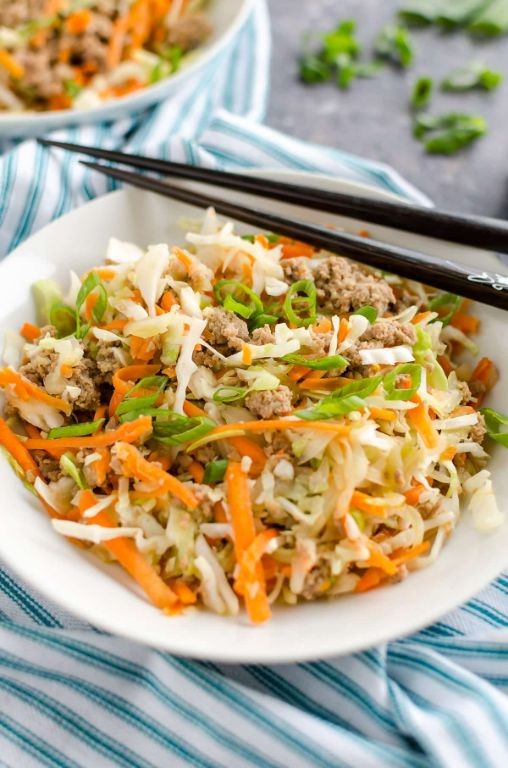 Instant Pot Weight Watchers Egg Roll in a Bowl