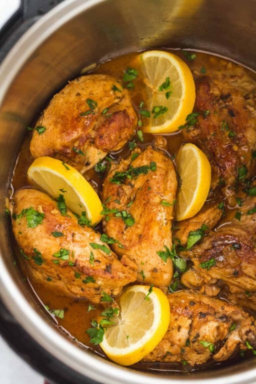 Instant Pot Weight Watchers Lemon Garlic Chicken