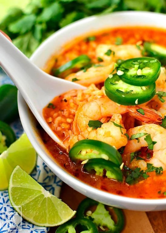 Jalapeno and Shrimp Cream Soup