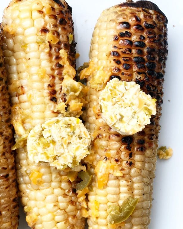 Jalapeño Cheddar Grilled Corn