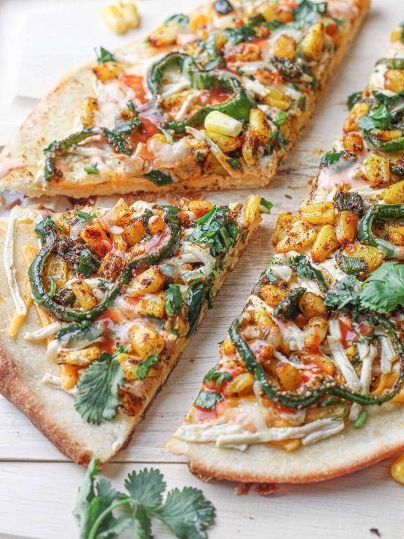 Jalapeño and Cilantro Vegan Flatbread