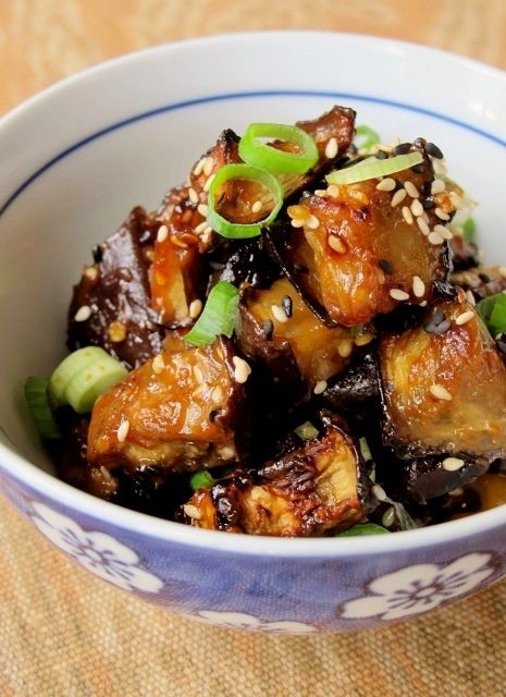 Japanese Miso Sauteed Eggplant (Nasu Dengaku)