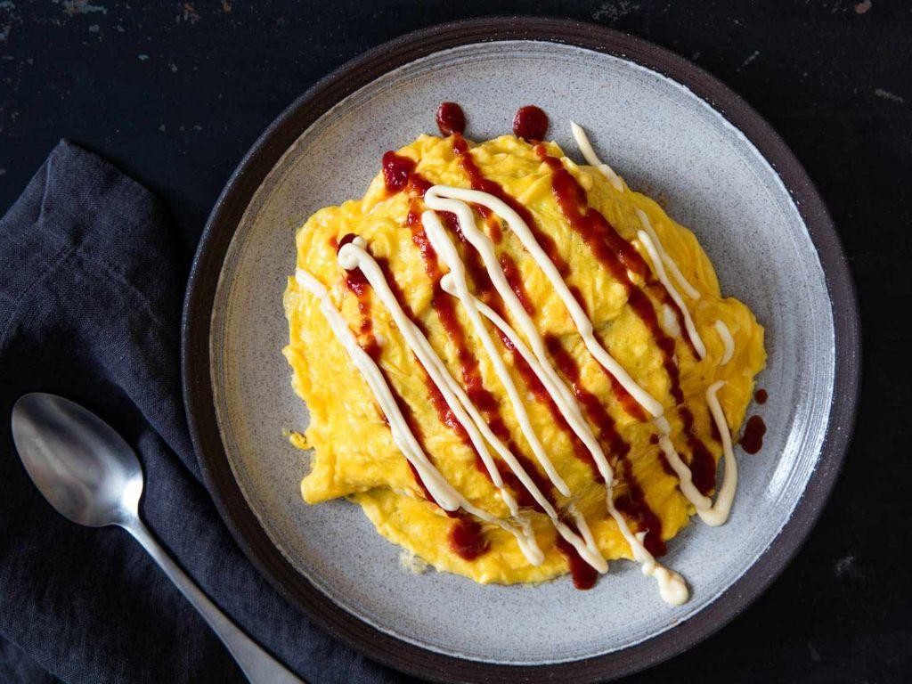 Japanese Omurice with Ketchup Fried Rice