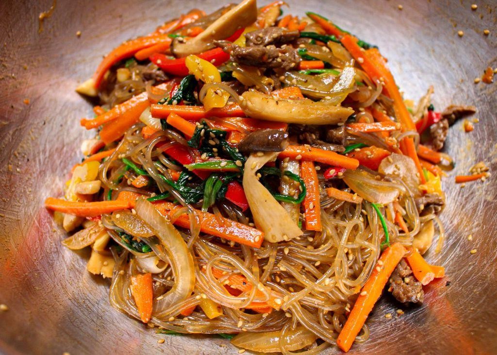 Japchae (Stir-Fried Glass Noodles)