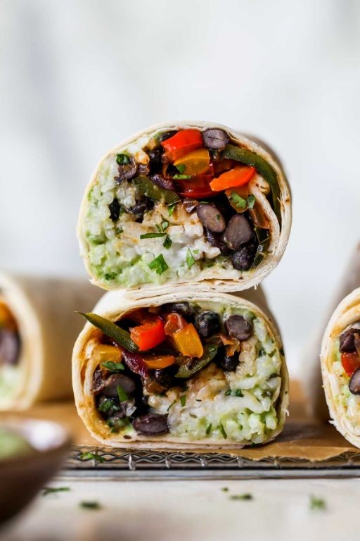 Jasmine Rice and Black Bean Burritos