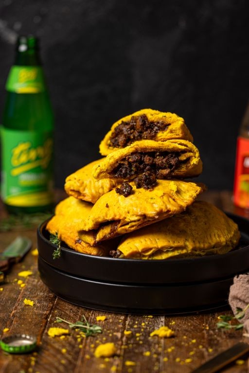 Jerk Beef Patties with Scotch Bonnet Sauce