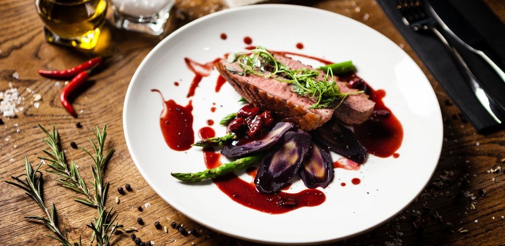 Jerk Duck Breast with Cherry Reduction