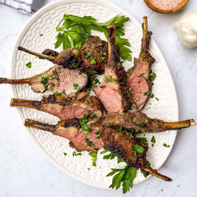 Jerk Lamb Chops with Mint Yogurt