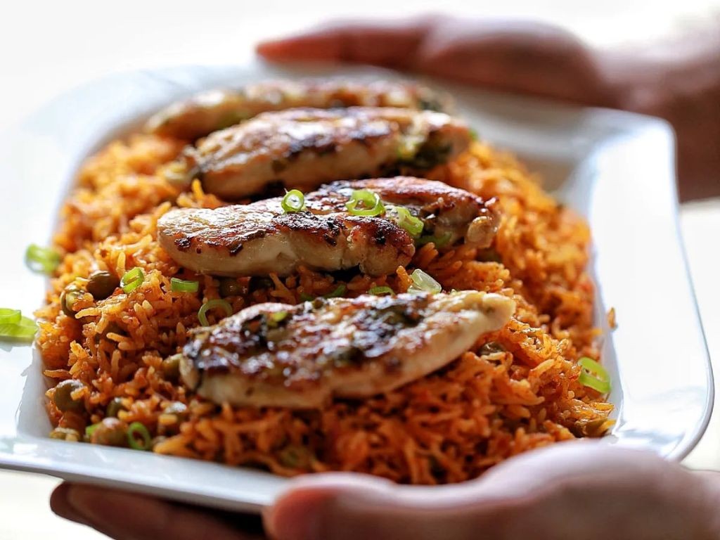 Jollof Rice with Grilled Chicken