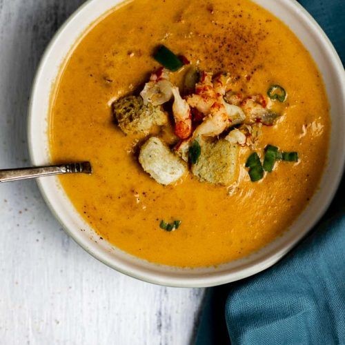 Juicy Crawfish Bisque with Sherry