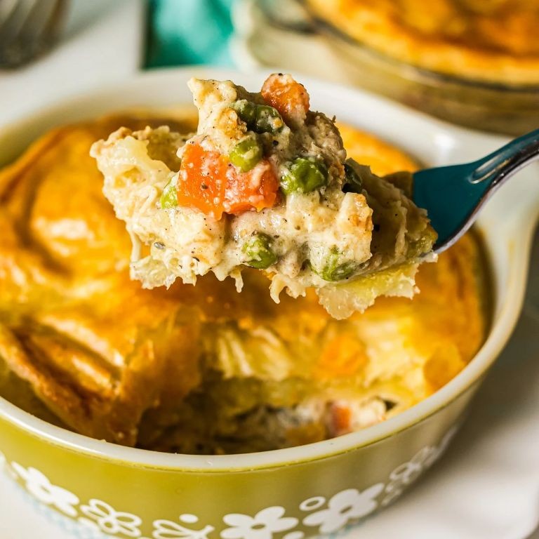 KFC Chicken Pot Pie with Spinach and Cheese