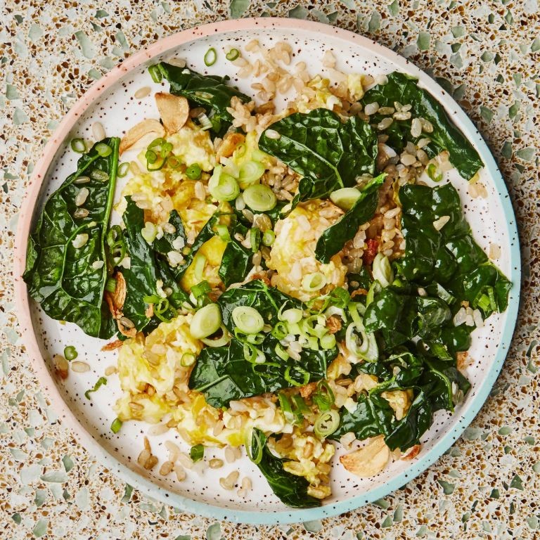 Kale and Turmeric Rice