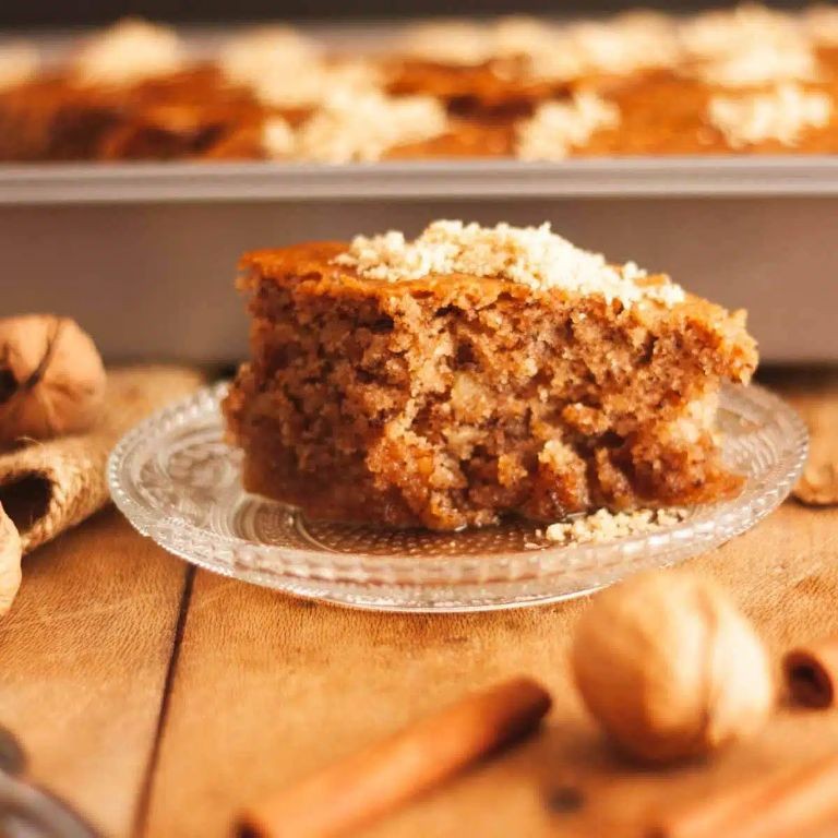 Karidopita: Greek Walnut Cake with Syrup