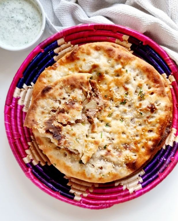Keema Naan with Spiced Minced Meat