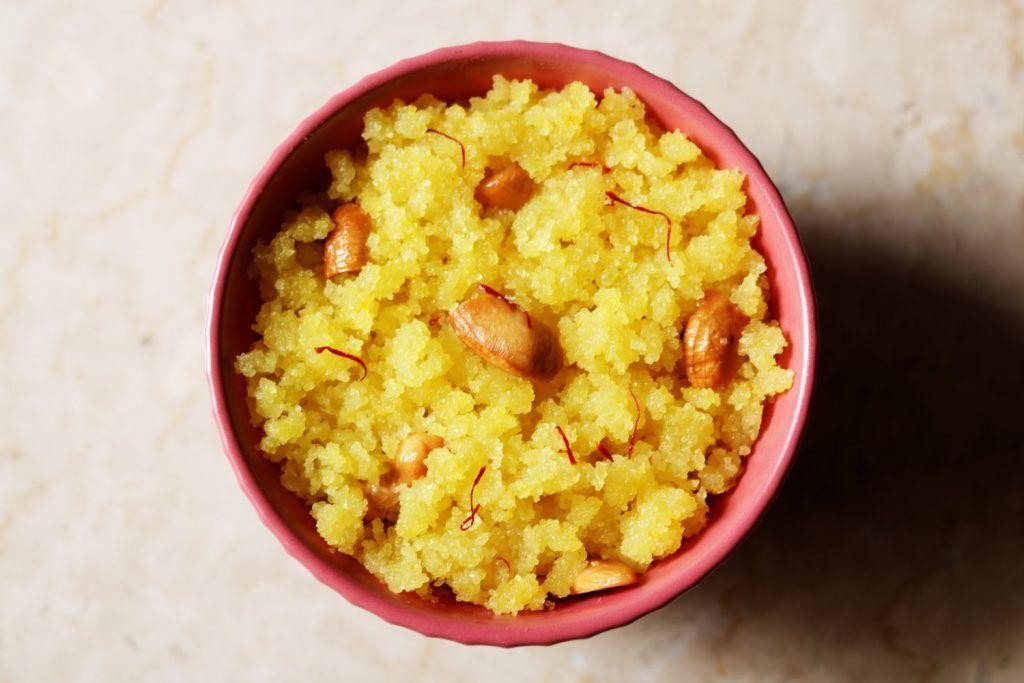 Kesar Sooji Ka Halwa with Saffron Infusion