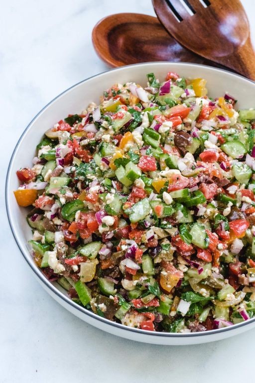 Keto Mediterranean Chopped Salad