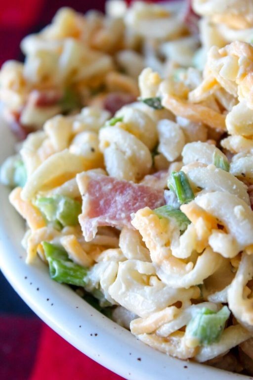 Keto Pasta Salad with Ranch Dressing and Bacon