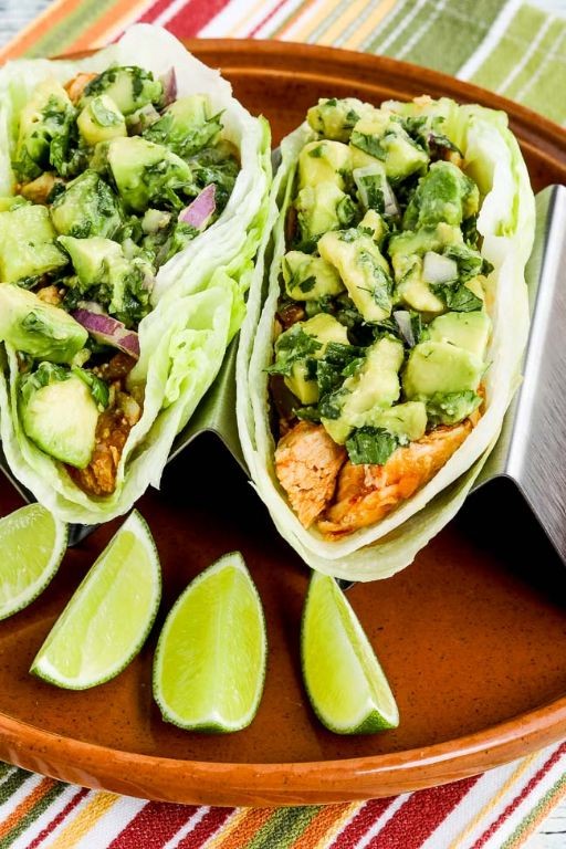 Keto Shredded Chicken Lettuce Tacos