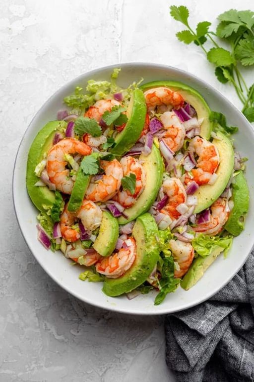 Keto Shrimp and Avocado Salad