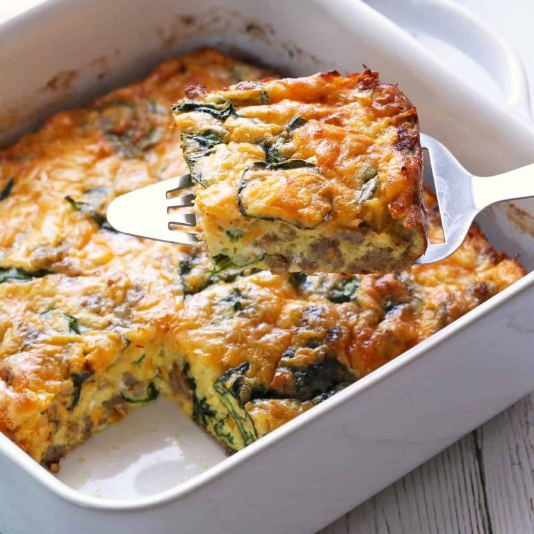 Keto-Friendly Egg and Cheese Casserole