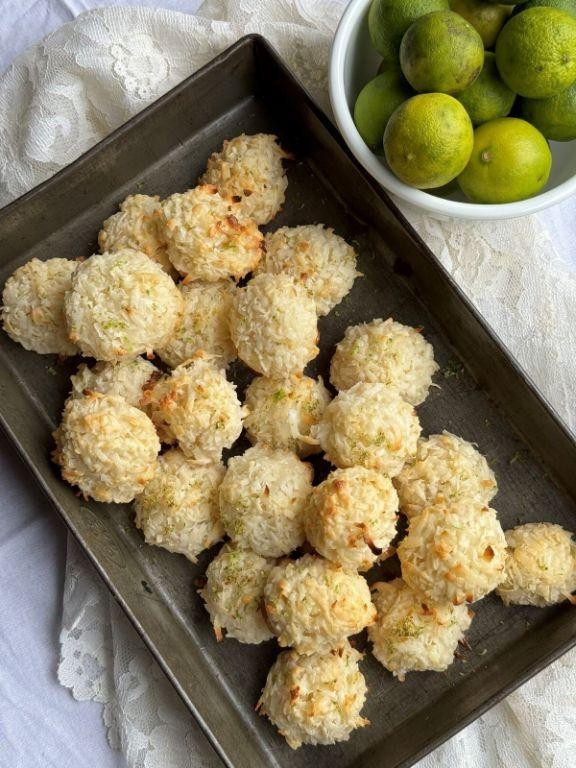 Key Lime Coconut Macaroons
