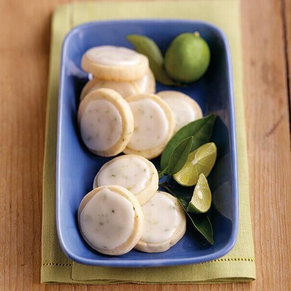 Key Lime Shortbread Cookies